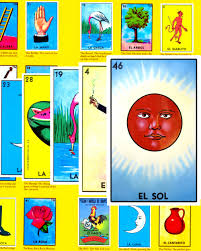 La lotería (lotería mexicana) is a traditional mexican card game which is similar to bingo. Loteria The Licensing Group Ltd