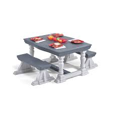 The kidkraft outdoor patio set is ideal for enjoying a picnic, playing games or simply visiting on beautiful days. 3 Piece Farmhouse Table Bench Set Pragma Brands