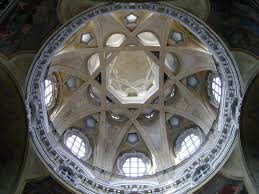 Holy shroud) in turin, guarini, working on a centralized plan, converted domes to an open lacework of interwoven masonry arches. Guarino Guarini Dome Of San Lorenzo Turin Turin San Lorenzo Baroque Architecture