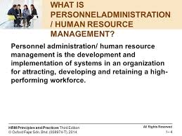 The visionary behind ilearn education philosophy and the personalized learning model. An Overview Of Personnel Administration Human Resource Management Chapter1 Ppt Download