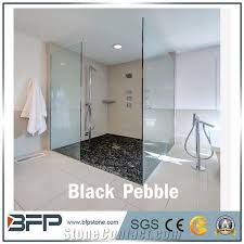 Stone bathroom design,shower design bathroom design,shower design,bathroom renovation. Black And White Pebble Stone Pebbles Wash Stone Floor Tile Pebbles From China Stonecontact Com