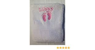 Babies won't care about it, but we do. Personalised Baby Bath Towel Embroidered With Footprints And Name Egyptian Cotton Boy Or Girl Baby Gift Bath Hooded Towels Baby Products