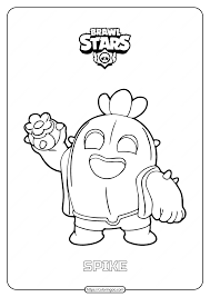 There are tons of great resources for free printable color pages online. Free Printable Brawl Stars Spike Coloring Pages Archives