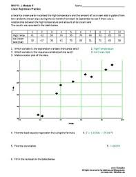 Linear Regression Practice Worksheets Teaching Resources Tpt