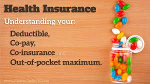 Look at the plan's deductible — how much you must pay out of pocket before the plan starts to pay a portion of the costs. Understanding Your Health Insurance Deductible Co Pay Co Insurance And Out Of Pocket Maximum Money Under 30 Co Insurance Insurance Deductible Health Insurance