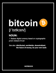 Bitcoin.org is a community funded project, donations are appreciated and used to improve the website. Bitcoin Definition Lined Notebook Notes Exercise Book Black Amazon De Notebooks Happy Turtle Fremdsprachige Bucher