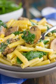 This pasta can be made as a simple weeknight dinner at home or to impress friends at a dinner party or potluck. Mushroom Spinach Pasta Vegetarian Creamy Pumpkin N Spice