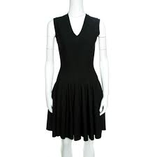 Shop the latest fit flare knit dress deals on aliexpress. Alaia Black And Green Lurex Knit V Neck Sleeveless Fit And Flare Dress M Alaia Tlc