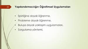 Fen öğretiminin amaçları, fen öğretiminin türkiye ve dünyadaki tarihsel gelişimi, yapılandırmacı yaklaşım ve fen öğrenme, bilişsel gelişim ve fen eğitimi, i̇lköğretim fen ve teknoloji öğretim programı'nın özellikleri ve diğer derslerle ilişkisi, bilimsel süreç. Ppt Yapilandirmacilik Powerpoint Presentation Free Download Id 5488903