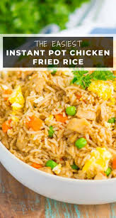 Instant Pot Chicken Fried Rice Is A Simple One Pot Recipe That S Ready In No Ti Instant Pot Recipes Chicken Instant Pot Dinner Recipes Rice Instant Pot Recipe