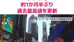 ニューヨーク株式市場で26日、ダウ平均株価は値を上げ ...