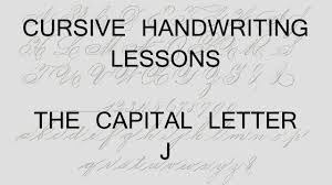 I've come across two versions of writing a capital g and a capital j in cursive. Cursive Lesson 40 Capital Letter J Handwriting Penmanship Calligraphy Copperplate Youtube