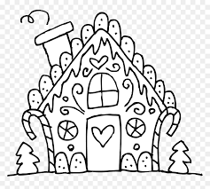 Set off fireworks to wish amer. Christmas Coloring Pages Printable Gingerbread House Hd Png Download Vhv