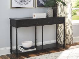 Eirdale Sofa Console Table Black Black Console Table Console Table Black Sofa Table