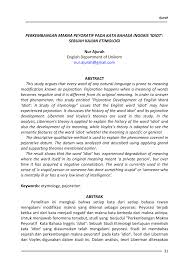 Berikut daftar kata kata mutiara bahasa inggris dan artinya, patience is needed when you want to achieve a success. ketika cinta dipisahkan oleh jarak, kita telah belajar tentang arti dari sebuah ketulusan dan kesetiaan cinta yang sesungguhnya. Pdf Perkembangan Makna Peyoratif Pada Kata Bahasa Inggris Idiot Sebuah Kajian Etimologi