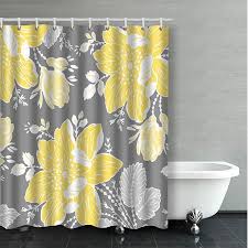 The soft look will flow perfectly with this shower curtain promises to help make your bathroom a lovely country retreat from the world. Rylablue Yellow Gray White Floral Bathroom Shower Curtain 66x72 Inches Walmart Canada