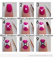 Vernis à ongles pour dessin avec aiguille yes love nail art blanc ou noir. Tuto Deco Ongles Comment Dessiner Un Noeuds Ongles Pour Mariage Tuto Ongles Deco Ongles Facile