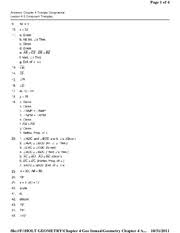 Some of the worksheets displayed are unit 3 syllabus congruent triangles, chapter 5 congruence, classifying triangles date period, 4 congruence and triangles, unit 4 grade 8 lines. Congruent Triangles Homework With Key Page 1 Of 4 Answers Chapter 4 Triangle Congruence Lesson 4 3 Congruent Triangles File F Holt Geometry Chapter 4 Course Hero