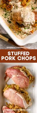 Salt and pepper to taste. Stuffed Pork Chops With Mushroom Sauce Spend With Pennies