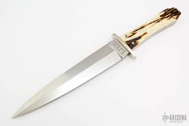 Comes with leather scabbard with gold floral banner. Arkansas Toothpick Arizona Custom Knives