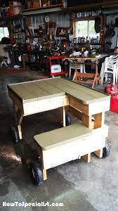 Diy Shooting Bench On Wheels Howtospecialist How To Build Step By Step Diy Plans Shooting Bench Shooting Bench Plans Bench Plans