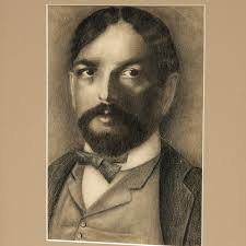 Portrait of Claude Debussy, drawing, 1939 sold at auction