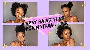 4 Easy Hairstyles For Natural Hair 4a 3c Hair Natural Hair Styles Easy Hairstyles Hair Styles