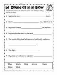 Free collection of ending blends worksheets for kindergarten 1. Bl Blend Activities Worksheets