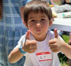 The kids were all smiles today during lunch in New Mexico! Project Camp  offers a day camp for children who have been impacted by disaster or  crisis—including the devastating wildfires. WCK is