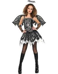 Black Angel Halloween Costume For Kids Fallen Angel Fancy Dress Halloween Costumes Angel Costume Halloween Fancy Dress