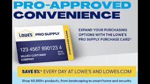 A joint account can make it easier to manage bills each month. Lowe S Pro Supply Purchase Card