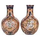 Royal Doulton and Slater Hand Painted Pair of Stoneware Vases For ...