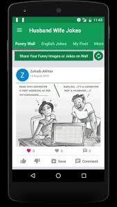 Enjoy the best of funny love quotes and romantic sayings.all of them are awesome. Husband Wife English Funny Jokes For Android Apk Download