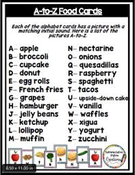 Tips and examples make the process easy and fun. Alphabet Scavenger Hunt Foods By Differentiation Station Creations