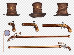 Maybe you would like to learn more about one of these? 3d Rendering 3d Computer Graphics Deadlands Steampunk Steampunk Hat 3d Computer Graphics Weapon Png Pngegg