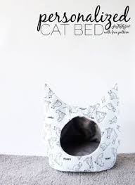 Super easy and fast sewable bed for your dog or your cat. Free Cat Bed Sewing Pattern See Kate Sew In 2021 Cat Bed Pattern Cat Quilt Diy Cat Bed