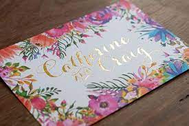Off On My Bicycle Stationery Bright Wedding Invitations Colorful Wedding Invitations Wedding Invitations