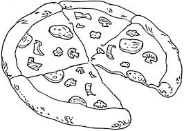Food Pizza Food Coloring Pages Pizza Coloring Page Coloring Pages