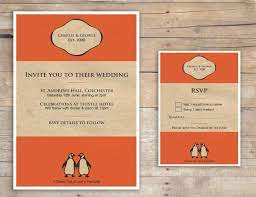 Penguin Book Cover Wedding Invitation Amp Rsvp By Flurgdesigns 10 00 Wedding Invitations Rsvp Penguin Books Covers Wedding Invitations