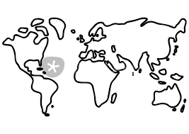 Welt Erde Weltkarte Kontinente Globus Karte Landkarte