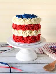 Red White Blue Rosette Cake Katie Rosario