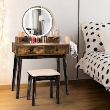 — choose a quantity of makeup vanity table with lighted mirror. Vanity Set With Lighted Mirror Makeup Dressing Table Desk Stool Bathroom Ik2009 Ebay