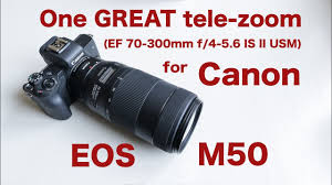 If you have a canon rebel series camera you would enjoy shooting with this lens. One Great 70 300mm Tele Zoom For Eos M50 Youtube