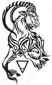 Capricorn Zodiac Sign Tribal Tattoo Style Mythological Creature Tribal Tattoos Capricorn Tattoo Capricorn