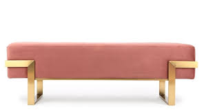Banc Design Beige Nordique Laiton Nv Gallery Vertigo Banc Velours Bleu Banc Design