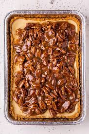 Easy Pecan Pie Cheesecake Bars Baker By Nature Recipe Pecan Pie Easy Pecan Cheesecake Bars Pecan Pie Cheesecake Bars