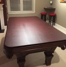 Ostepdecor custom 48 x 24 inch clear table cover protector, 1.5mm thick desk cover plastic table protector clear table pad tablecloth protector, clear desk pad mat for coffee table, writing desk 4ft. Billiard Table Hard Top Cover Pool Table Dining Conversion