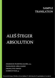 ALEŠ ŠTEGER ABSOLUTION