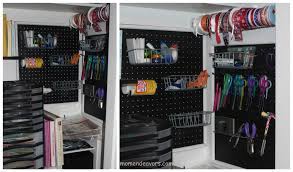 Measuring tape — i found all of these at michaels (brand is artmind) led clip mini string lights. Diy Craft Room Pegboard Storage Tutorial Mom Endeavors