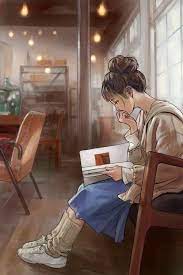 Chica leyemdo un libro wallpaper. Pin By Princess Joyce On Anime Girls Anime Art Girl Illustration Art Girl Girls Cartoon Art